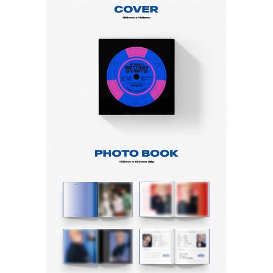 AIMERS 1e Mini-album 'STAGE 0. WEDDEN BEGINT' blue