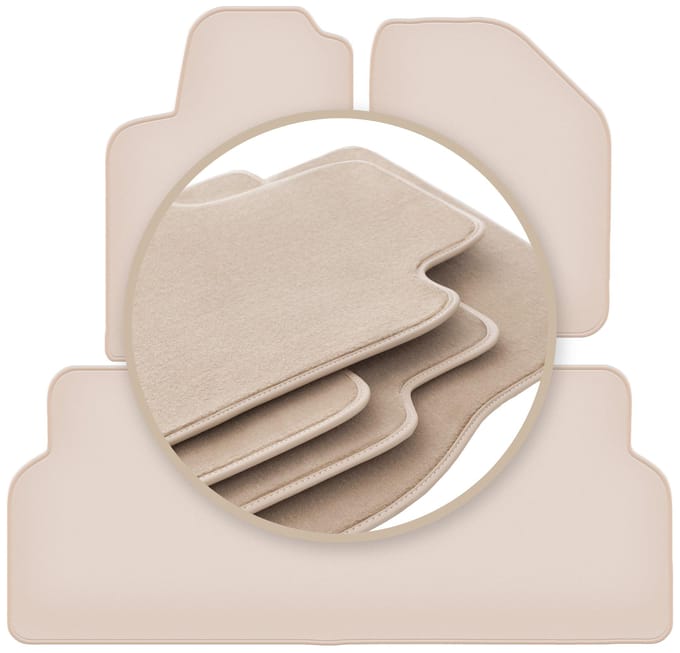 PREMIUM beige matten voor: Renault Scenic I minivan 1996-2003
