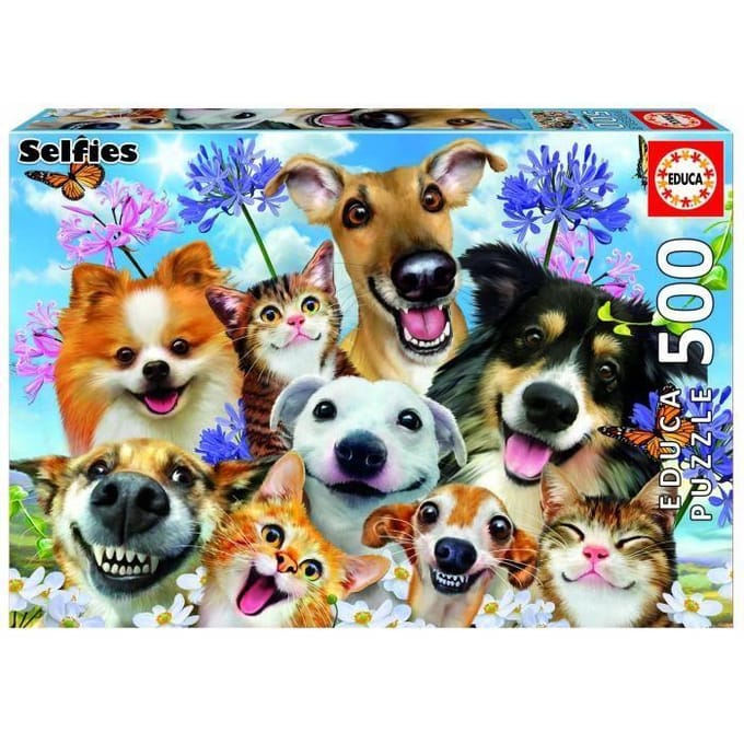EDUCA - puzzel - Fun in the Sun Selfie - 500 stuksjes - Legpuzzel