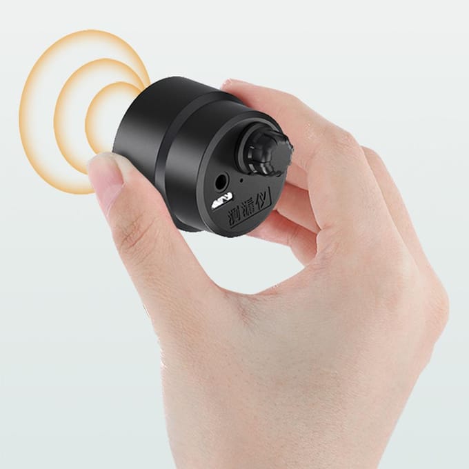 Draagbare waterlekkagedetector Waterlekkagedetectiealarm Oplaadbaar Ondergronds water voor thuis zwart