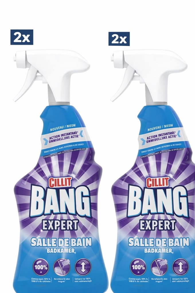 2 x Cillit Bang Expert Badkamer Spray - 750 ml