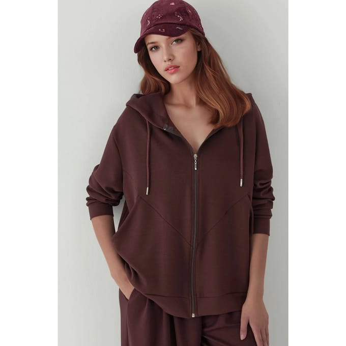 Zachte Aanraking Volledige Rits Hoodie Sweatshirt