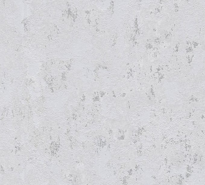 STRUCTUUR BEHANG | Basic - Grijs Zilver Metallic - A.S. Création Casual Living