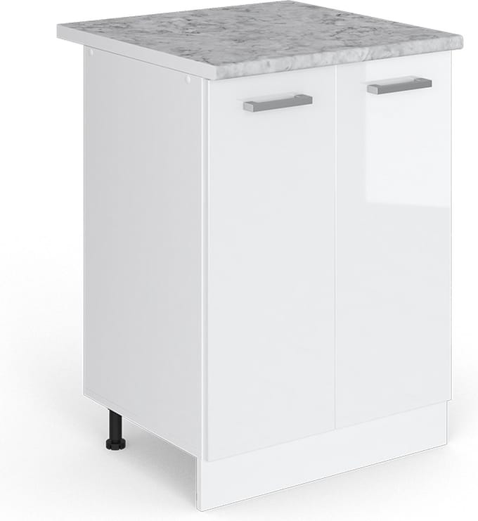 Vicco R-Line Keukenonderkast – 60 cm, WB Marmer Wit Hoogglans
