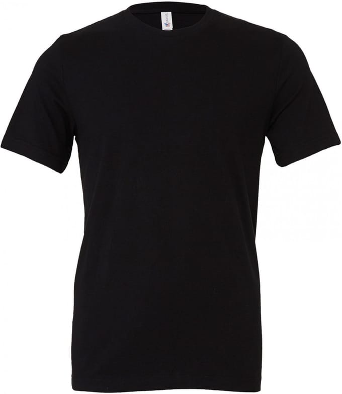 Bella+Canvas Unisex Jersey Short Sleeve Tee CV3001 - Black - M