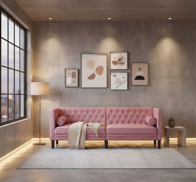 Luxe Bank – Roze – Industrohome