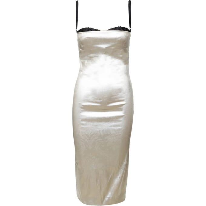 Dolce & Gabbana metallic zilveren jurk - jaren '90