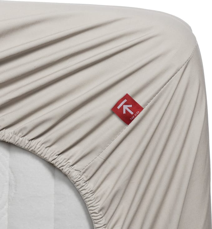 Beddinghouse - Percale-katoen - Split-topper - Hoeslaken - 160x200 cm - Naturel