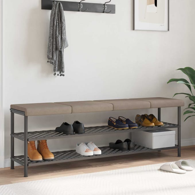 vidaXL - Bankkussen - 4 - st - Microvezel - Taupe - Diepte - 35 - cm
