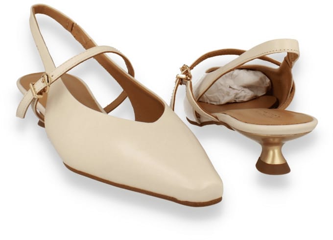 Pedro Miralles Dames Slingback | Off White | Maat: 40