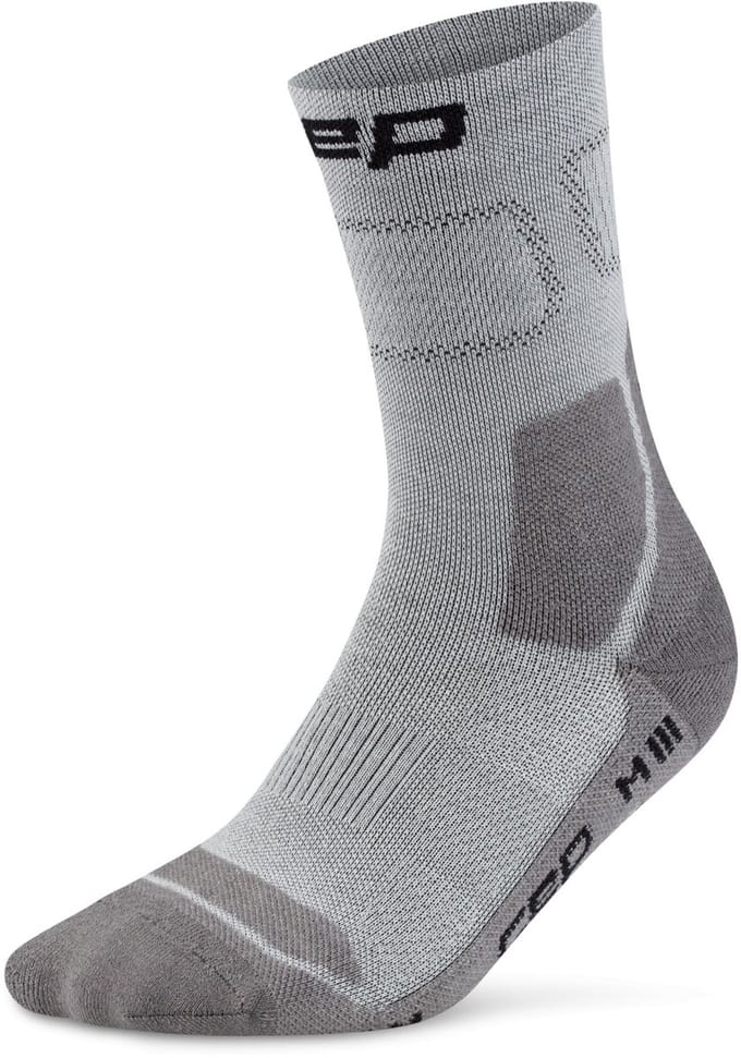 CEP Hiking Light Merino Mid-Cut Compressie - Grijs/Donkergrijs - Heren(45-48)
