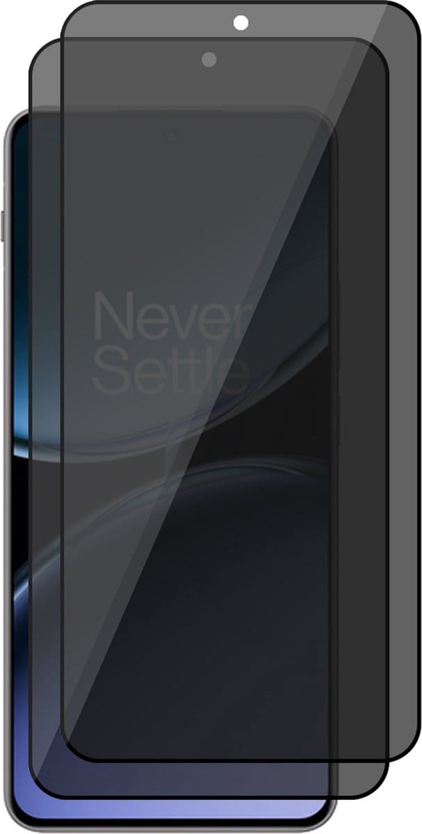 Privacy Screenprotector geschikt voor OnePlus Nord 4 - 2x Volledig Dekkend Glas Screen Protector