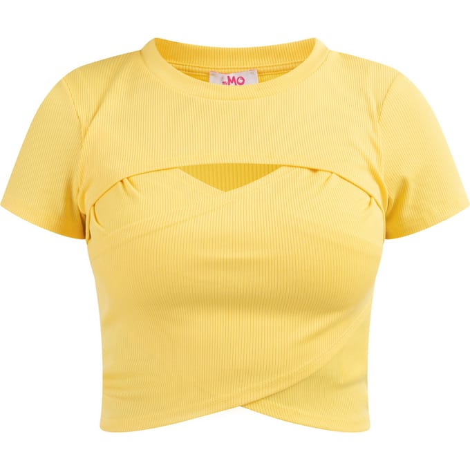Mymo T-shirt Dames lichtgeel