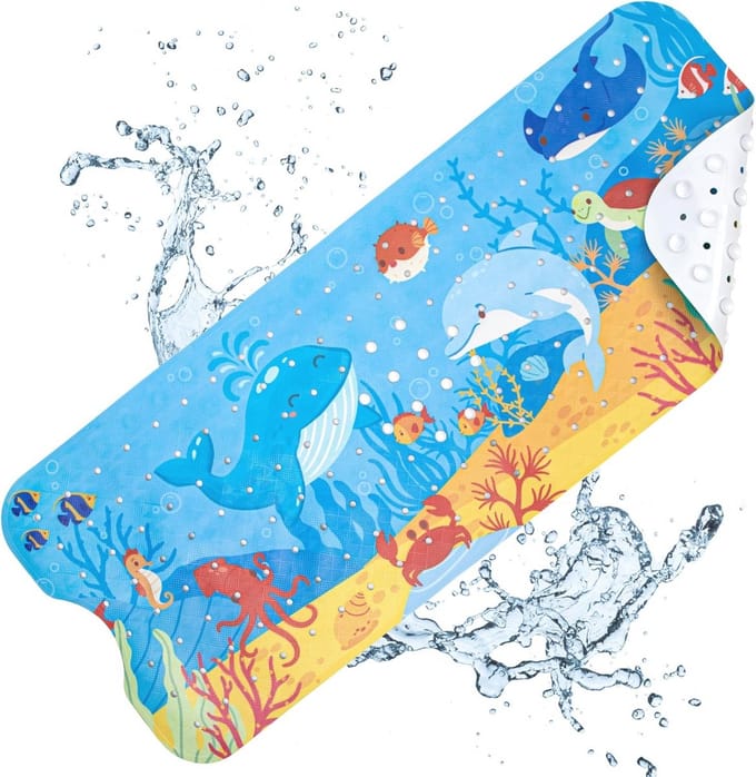Antislip Badmat 100 x 40 cm - BPA-vrij en Machinewasbaar