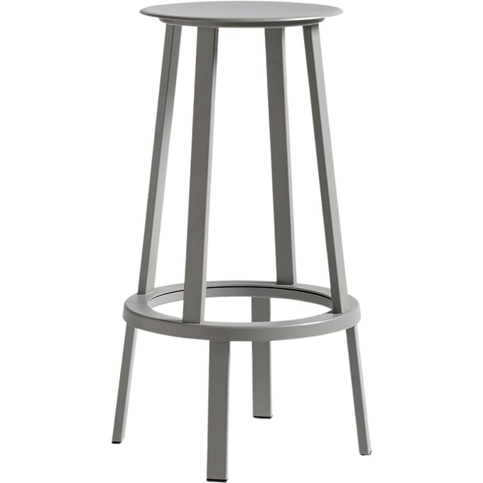 HAY - Revolver Stool barkruk - Hoogte 76 cm - grijs - grau