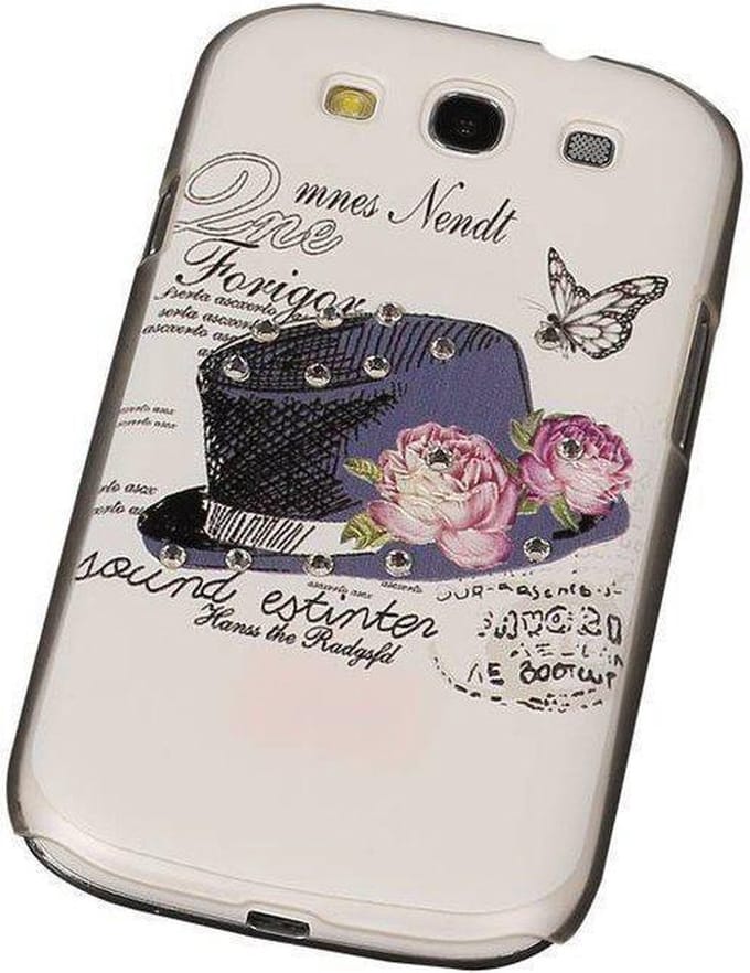 3D Hardcase met Diamant Galaxy S3 I9300 Hoed - Back Cover Case Bumper Hoesje