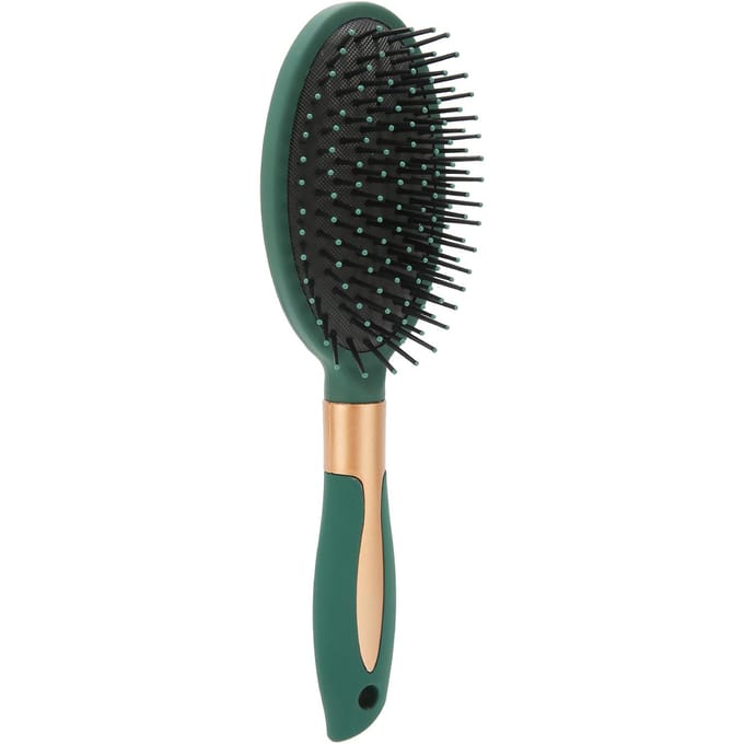 Luchtkussen Massage Haarborstel Ontwarren Styling Matte Ergonomische Handgreep voor Steil Krullend Haar black