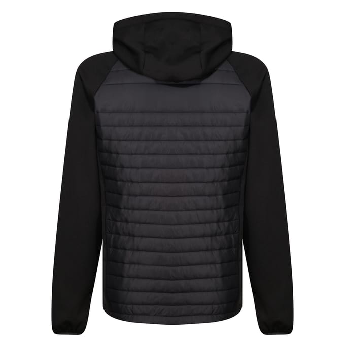 Regatta Heren Navigate Quilted Hybride Jas (Zwart/Nieuw Royal)