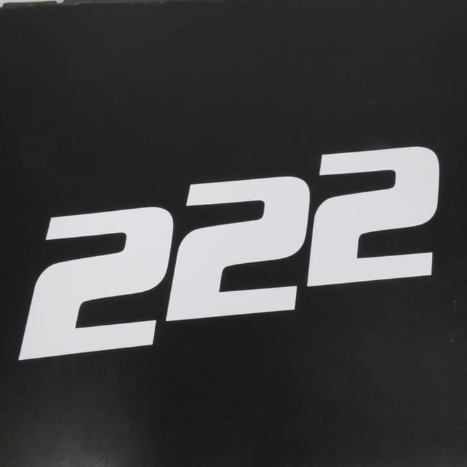 3 autocollant stickers numéro de course adhésif chiffre 2 blanc 20x25cm pour moto