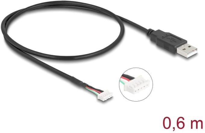 Delock USB 2.0 Connection Cable for 5 pin Camera Modules 0.6 m