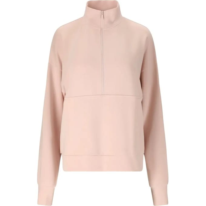 Dames sweatshirt met 1/2 rits Athlecia Jillnana