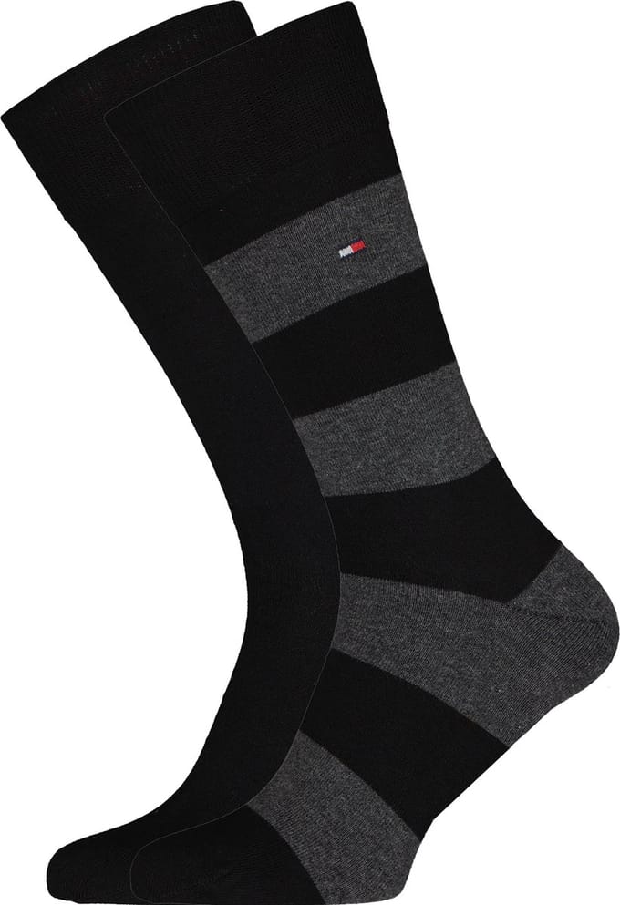 Tommy Hilfiger MEN RUGBY SOCK 2P Mannen Sokken Maat 39-42