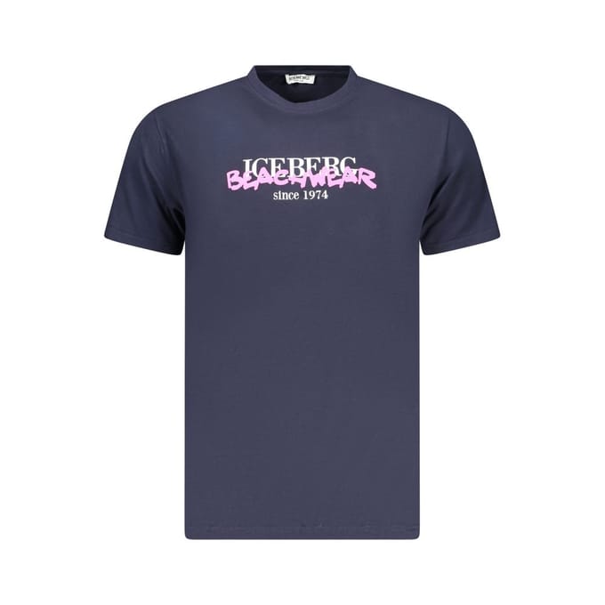 Ice Iceberg Beachwear Logo Marineblauw T-shirt