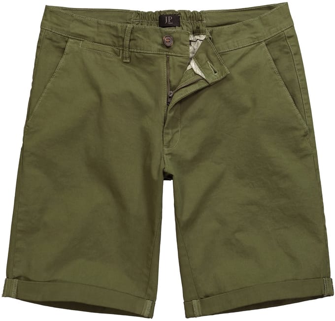 JP 1880 - Heren - Chino-bermuda Buik-Fit Regular Fit - Varengroen - Maat 56
