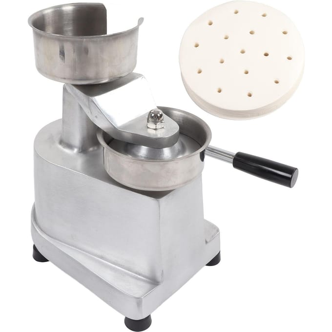 Hamburger Patty Handmatige Machine Aluminium Roestvrij Staal Burgerpers Vleesmaker Vormmachine Diameter 100mm/3.94in gray