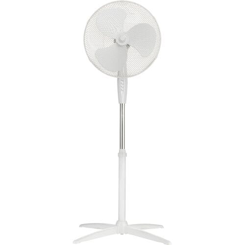 TRONIC® Staande ventilator 41 cm - Wit - Vermogen: 45 W - Aantal standen: 3 - Afmetingen: 66 x 105-125 cm