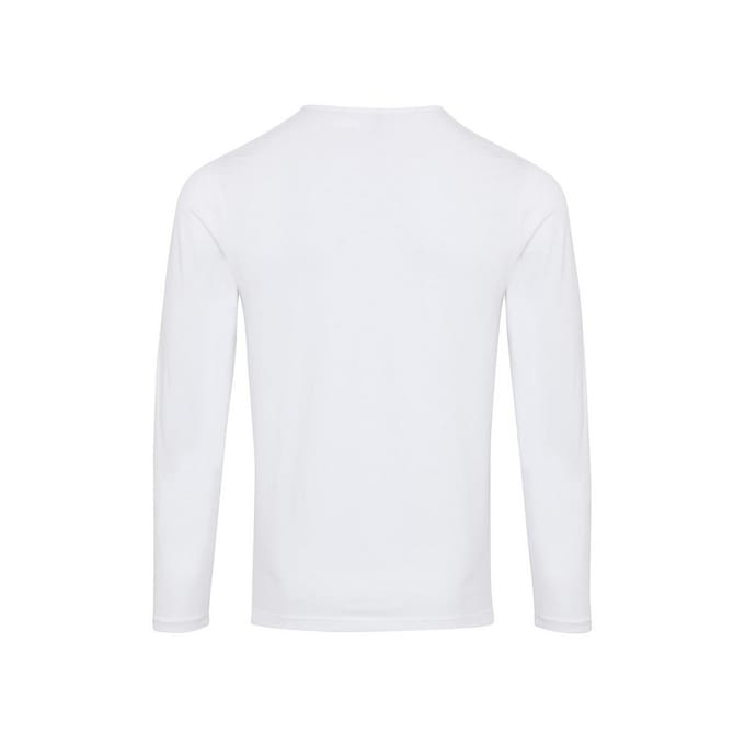 Premier Heren Long John Roll Sleeve T-shirt (Wit)