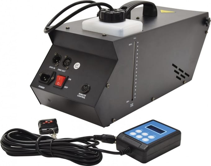 QTX HZ-800 hazer 800W met bedrade lcd-bediening draadloze afstandsbediening en DMX