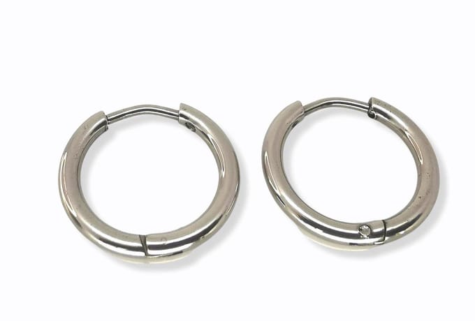 Oorringen 10mm Chirurgisch staal 316L.