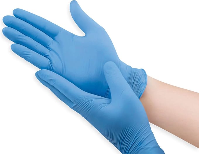 Abena Nitril-Handschoenen poedervrij Maat M blauw 100st