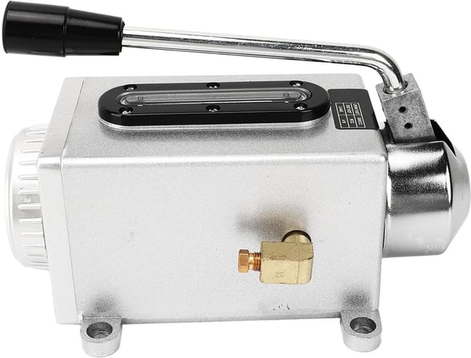 Handmatige Smeerpomp - Oliepomp - Machine Onderhoud - Hoge Druk Plunjer - 500 cc Capaciteit - Grijs