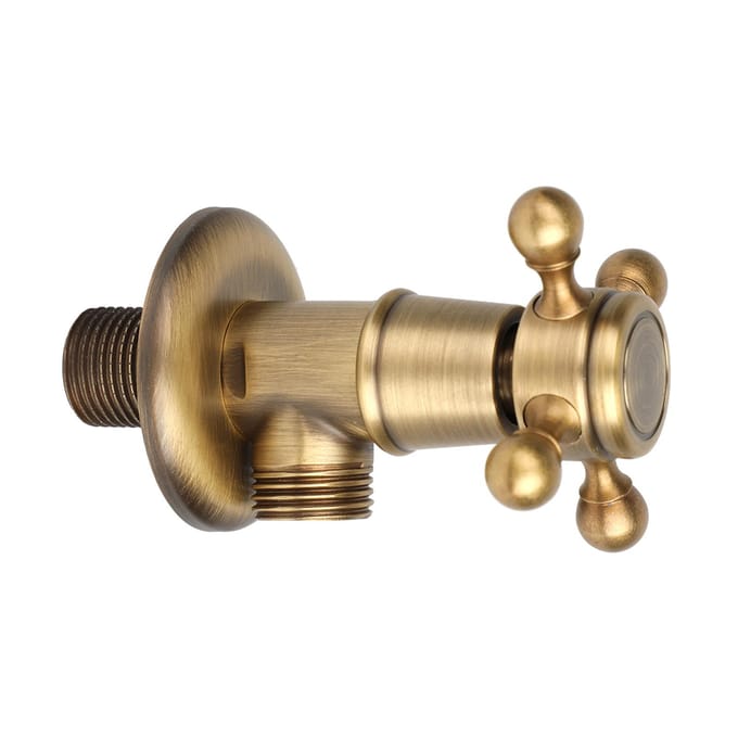 Europese Hardware Badkamer Messing Driehoeksventiel Antiek Hoekventiel beige