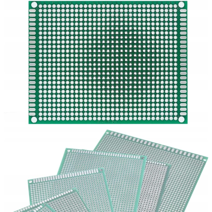 Dubbelzijdig Universeel PCB Prototyping Board 70 x 90 mm (Groen)