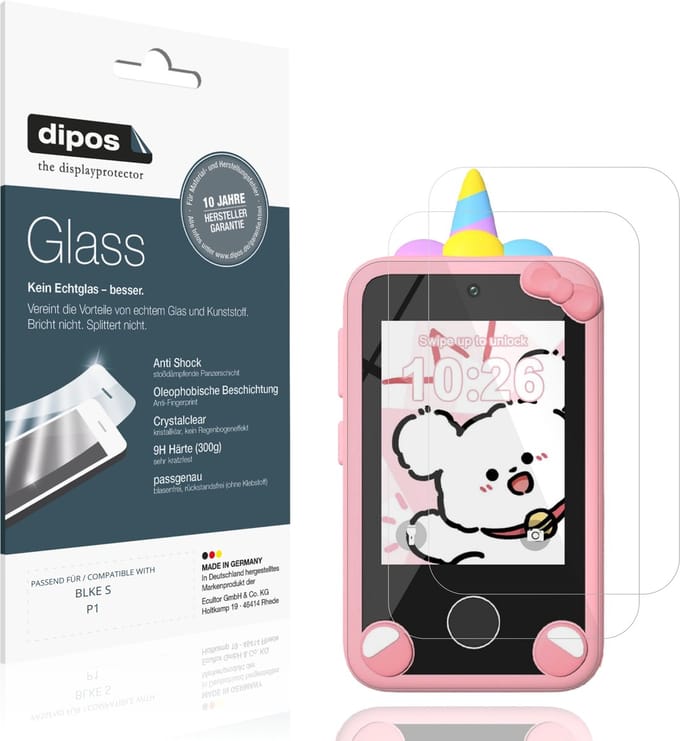 dipos – 2x Pantserfolie geschikt voor BLKE S P1 | 9H Screenprotector