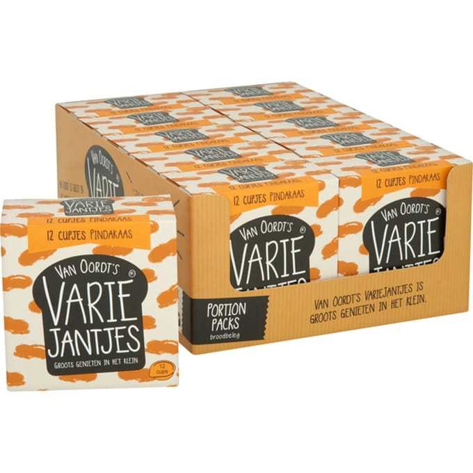 Pindakaas VarieJantjes 12x15 gram cupjes