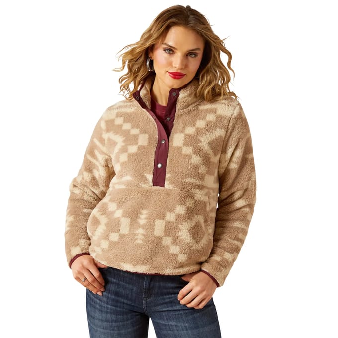 Dames sweatshirt Ariat Berber Snap Front