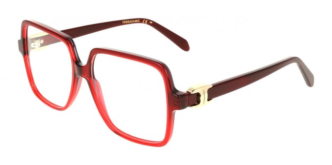 Ferragamo SF3058 Transparent dark red gradient 56/15/145 WOMAN Brilmonturen