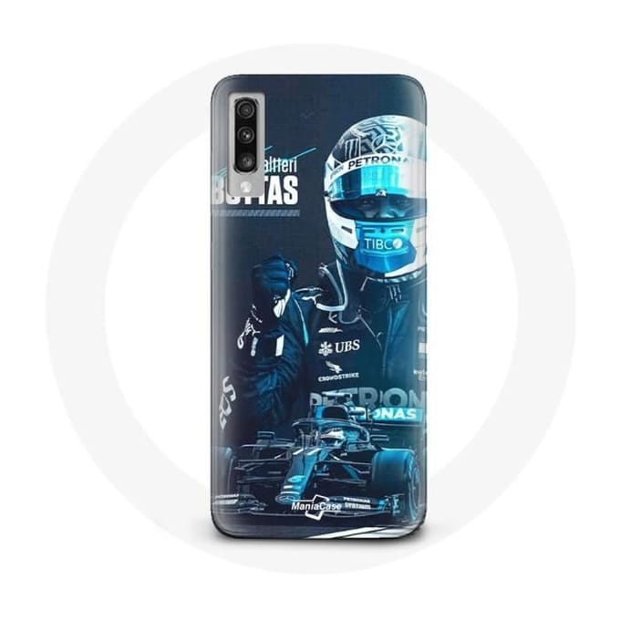 Case voor Samsung Galaxy A50 Formule 1 Valtteri Bottas F1 Driver Zwart