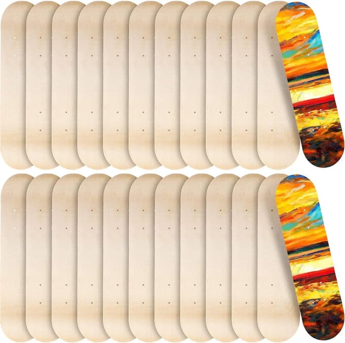 Blank Skateboard Decks - Houten Skateboards Bulk - DIY Kunst Project - 7 Laags Esdoornhout - 61 x 15 cm