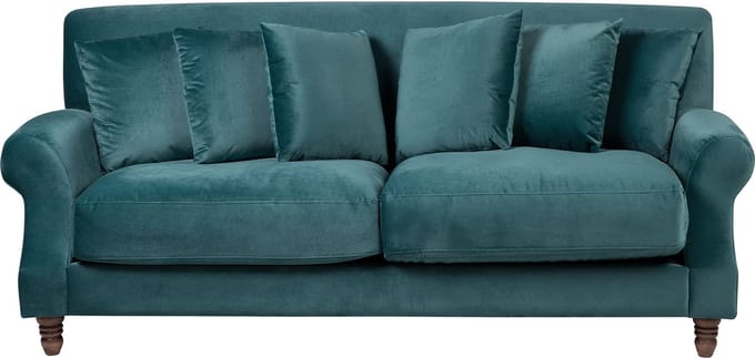 EIKE - Tweezitsbank - Blauwgroen - Fluweel
