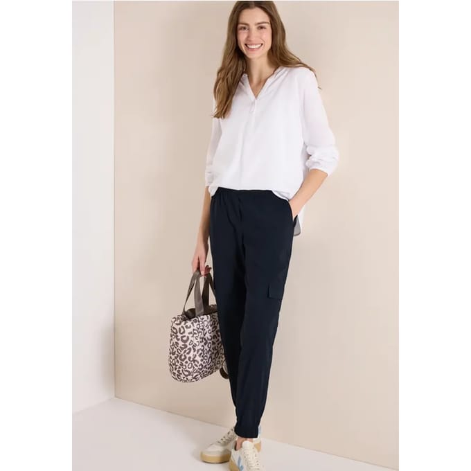 Mid Waist Slim Legs broek in cargo-look