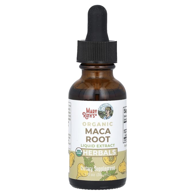 MaryRuth's, Biologisch Maca Wortel Vloeibaar Extract, Alcoholvrij, 590 mg, 1 fl oz (30 ml)