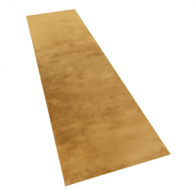 Zacht kleed Solina geel 80x300 cm