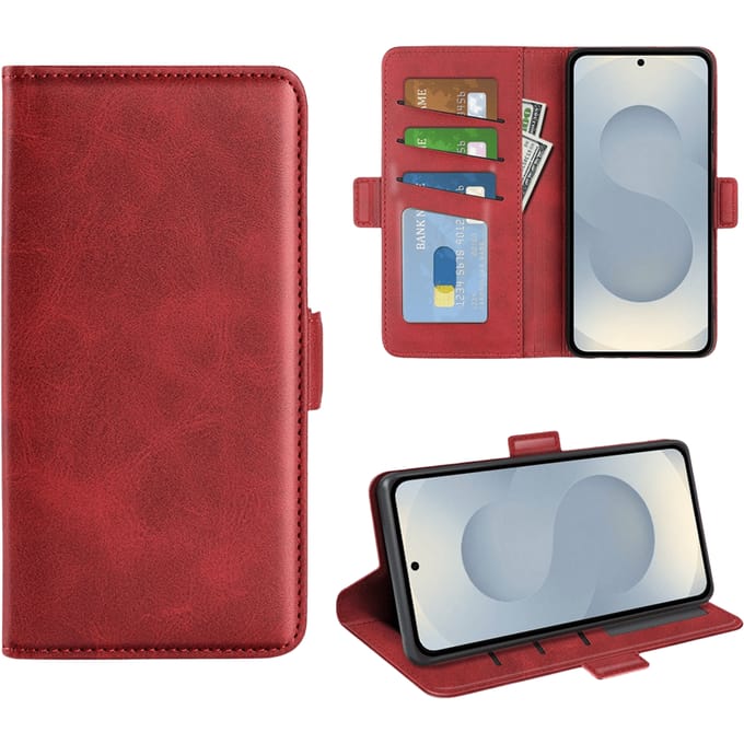 Comfycase Samsung Galaxy S25 Edge Bookcase Hoesje Rood