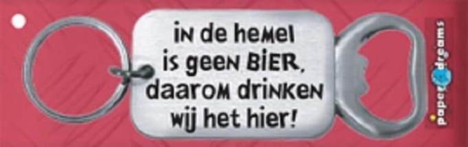 Paper Dreams | RVS Flessenopener | Hemel bier