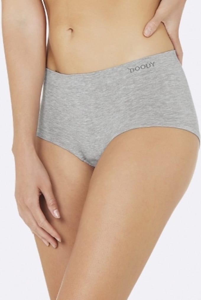 Boody - Bamboe Full Brief tailleslips- lichtgrijs / XL